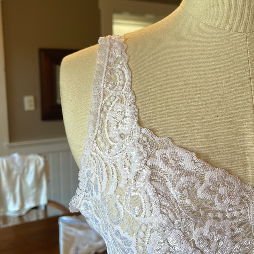 VANITY FAIR CAMI Sz36 LACE VINTAGE - Picture 3 of 9